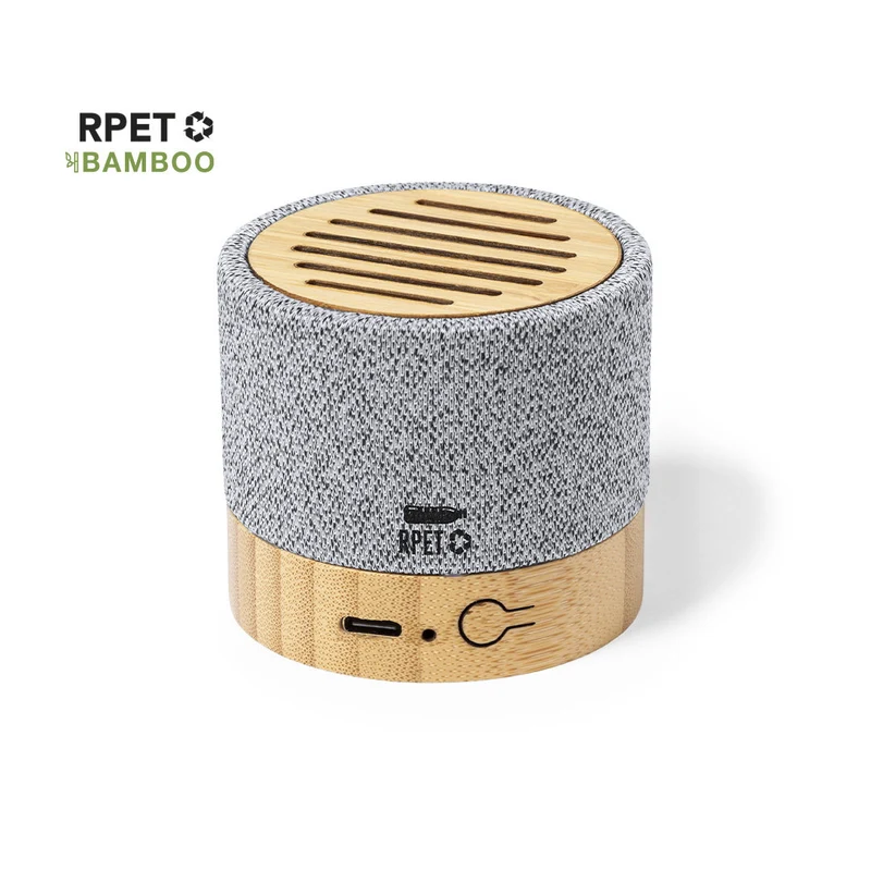 Enceinte bluetooth 5.0 3w, batterie 300 mAh polyester rpet bambou BLARAK