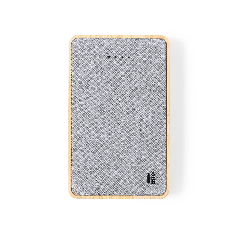 Batterie externe 5 000 mAh en bambou et polyester rpet BRALTY