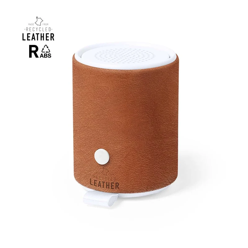 Haut-parleur bluetooth rabs et cuir recyclé SOTEP RCS