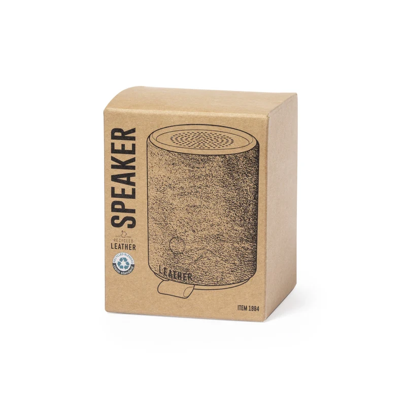 Haut-parleur bluetooth rabs et cuir recyclé SOTEP RCS