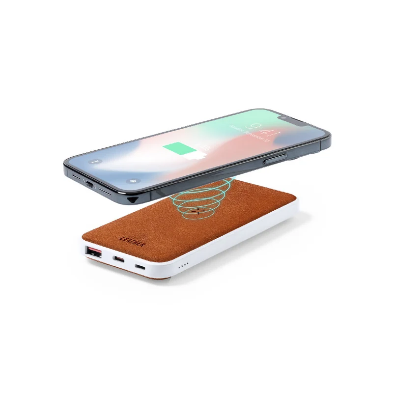 Batterie externe 8 000 mAh 10w rabs et cuir recyclé YERRY RCS