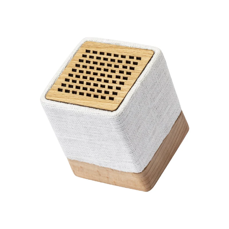 Enceinte bluetooth 3w, 300mAh en chanvre et bois DORKIN