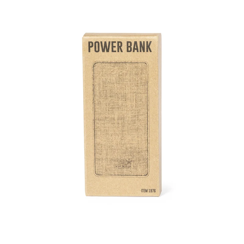 Batterie externe 8000 mAh chanvre et bois naturel MESKAT