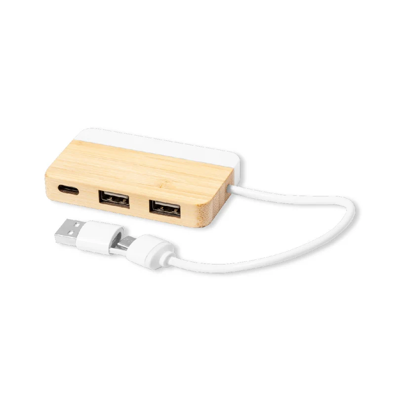 Port usb 2.0 fabriqué en bambou avec extrait de marbre LAYAIS