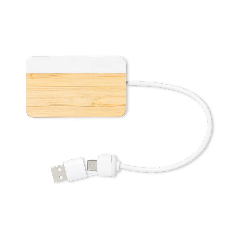 Port usb 2.0 fabriqué en bambou avec extrait de marbre LAYAIS