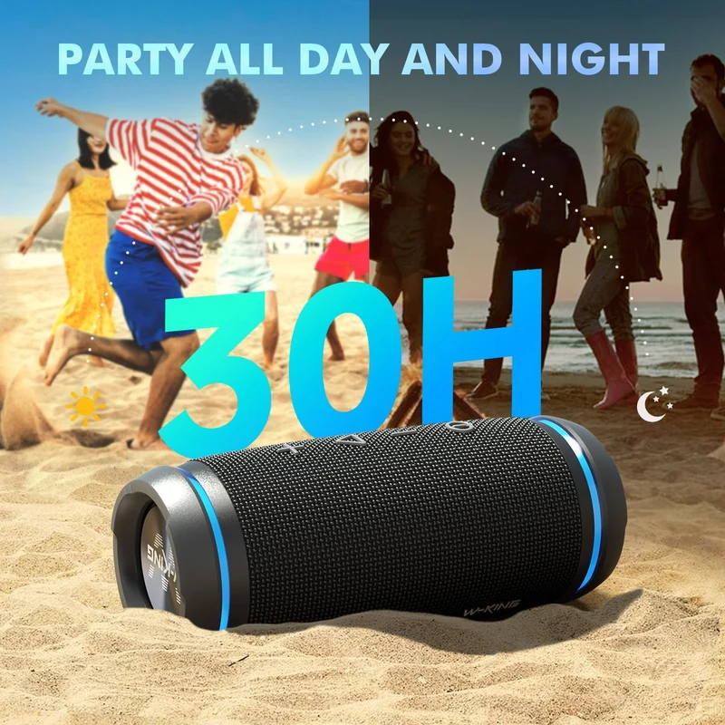 W-KING BT226 30W RMS Portable Wireless Bluetooth Speaker (36W Peak)