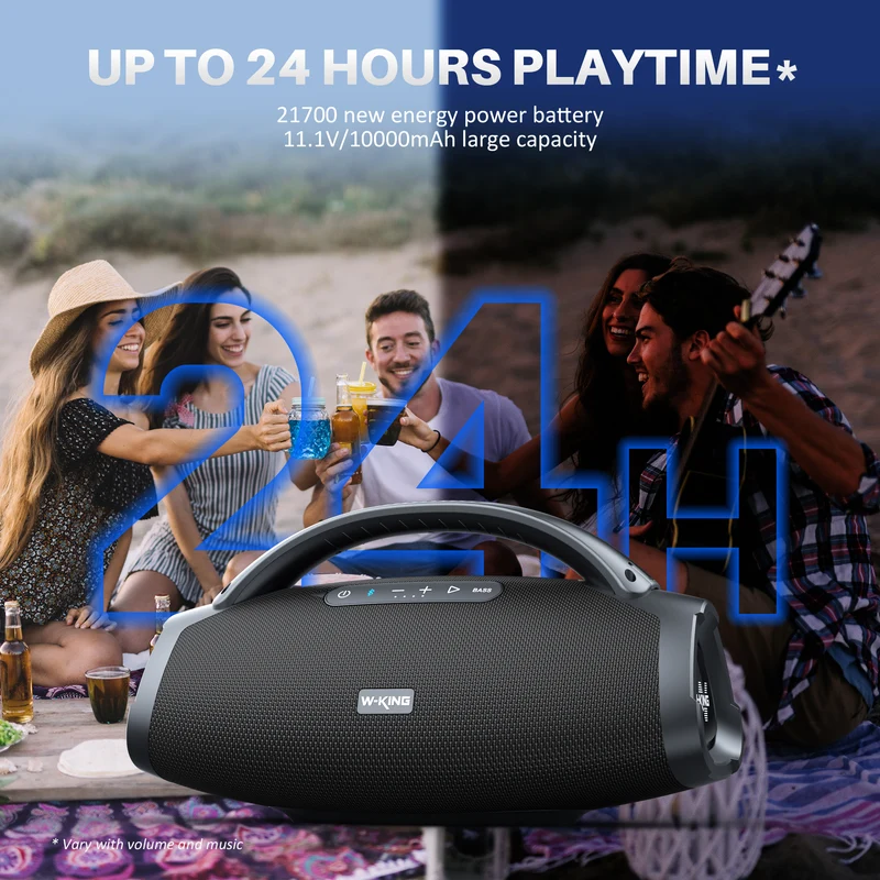 W-KING D20 Karaoke Bluetooth Speaker with Wireless Microphone