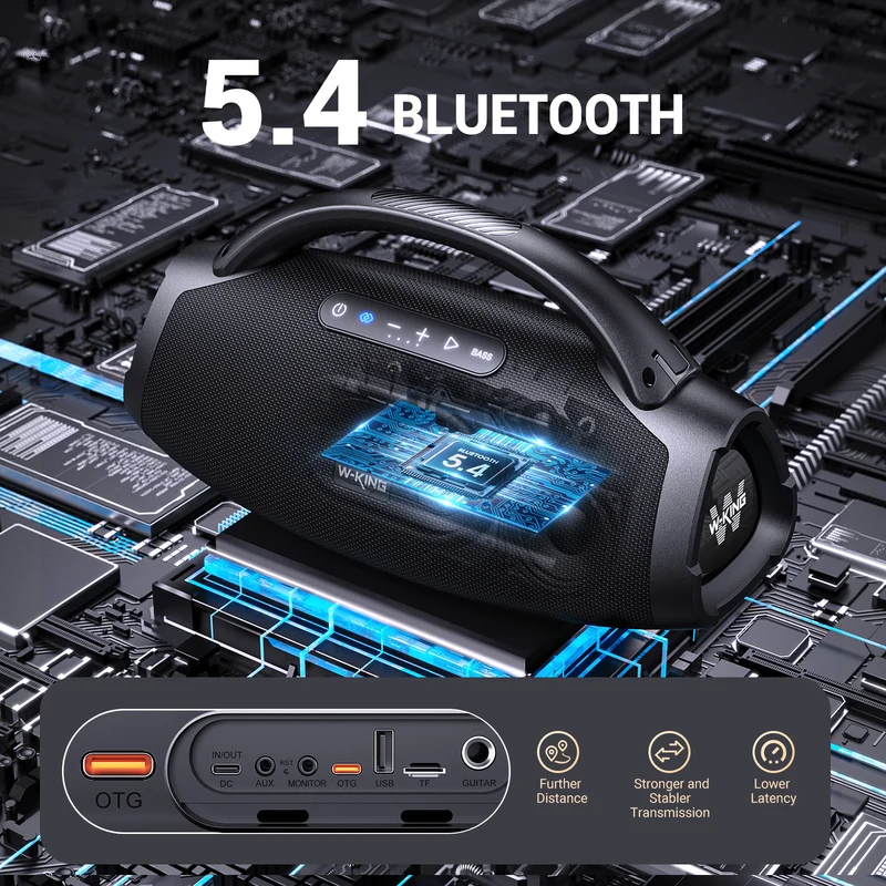 W-KING X20 200W RMS Outdoor Bluetooth Party Speaker with Deep Bass (330W Peak)
