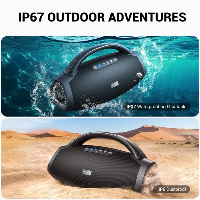W-KING X20 200W RMS Outdoor Bluetooth Party Speaker with Deep Bass (330W Peak)
