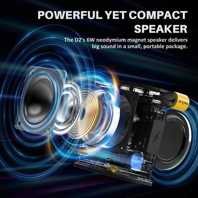 W-KING D2 Compact Portable Bluetooth Speaker
