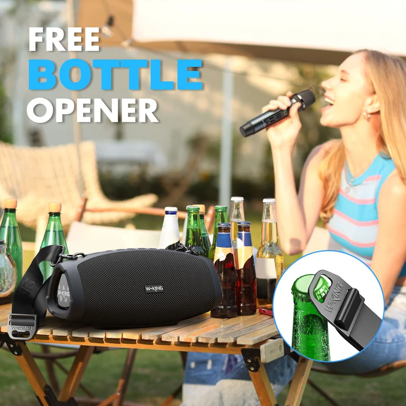 W-KING X10 Karaoke Bluetooth Speaker with Wireless Microphone