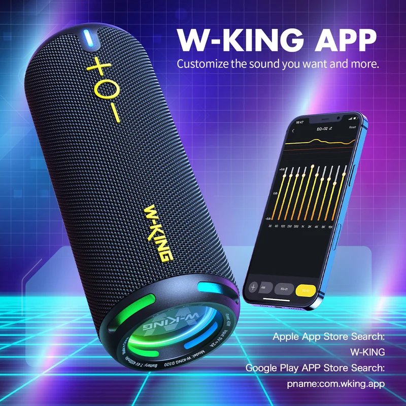 W-KING D320 40W RMS Compact Bluetooth Speaker for Travel