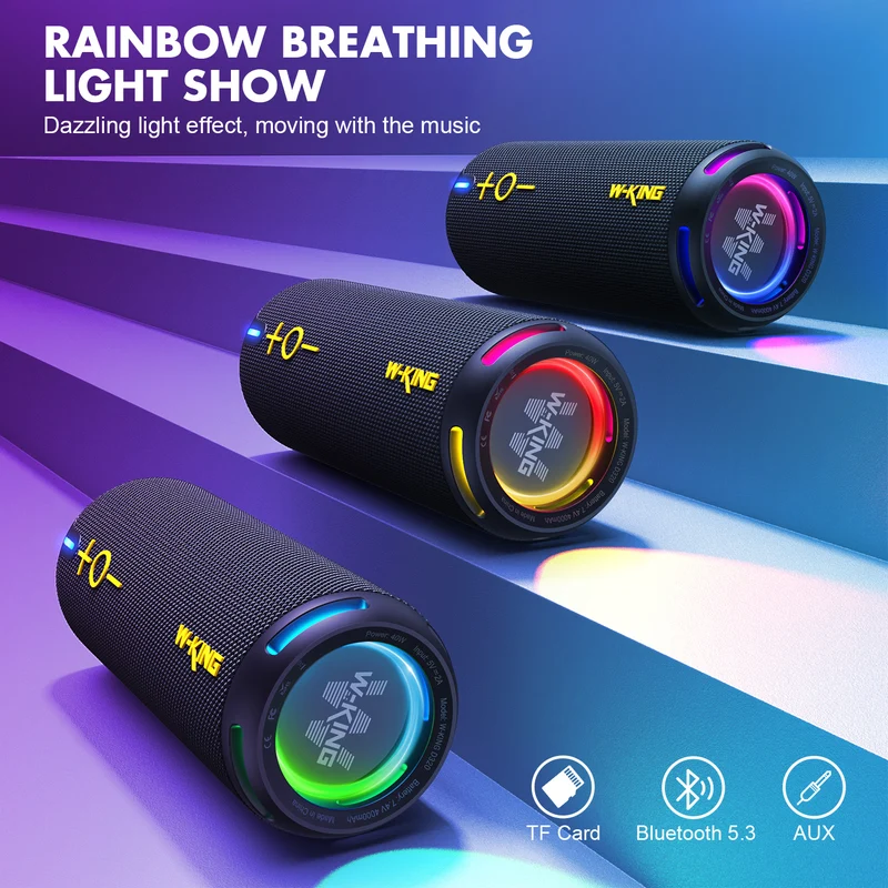 W-KING D320 40W RMS Compact Bluetooth Speaker for Travel