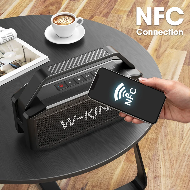 W-KING D9 60W RMS Portable Bluetooth Speaker with Deep Bass