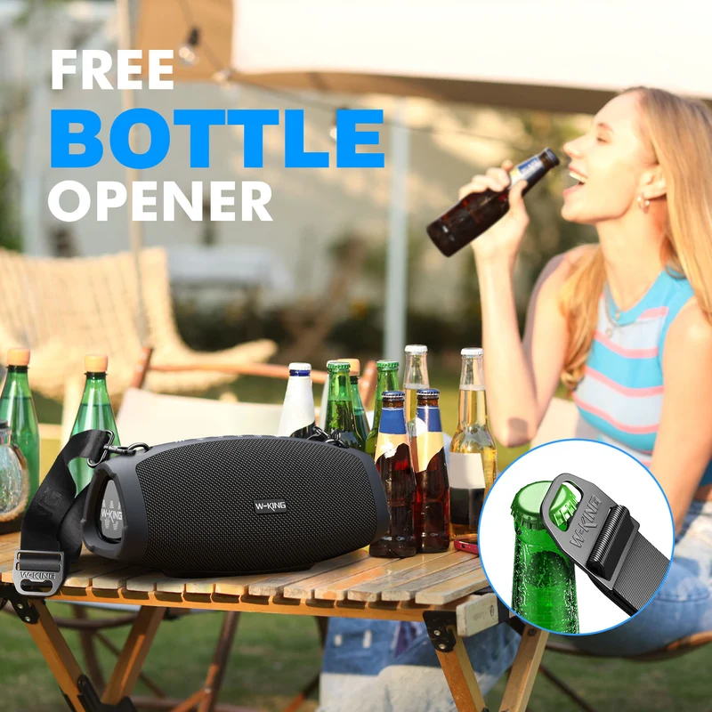 W-KING X10 70W RMS Portable Outdoor Bluetooth Speaker with Powerful Bass (120W Peak)