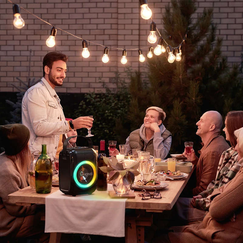 W-KING T9S Karaoke Party Speaker with Dual Wireless Microphones