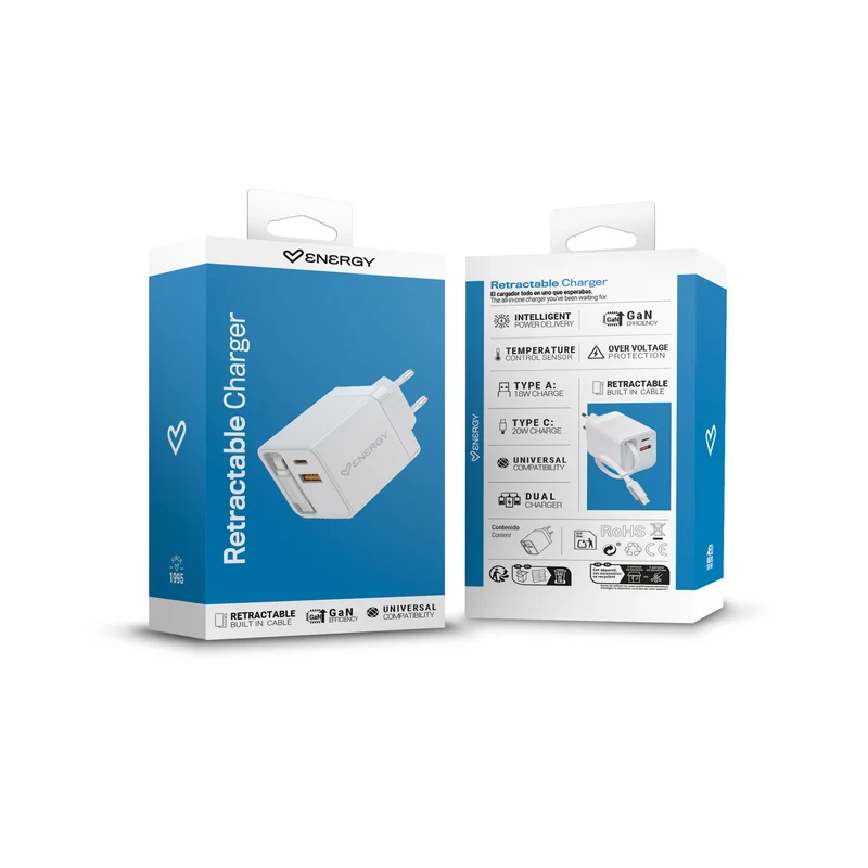Retractable Charger - Cargador Retractil