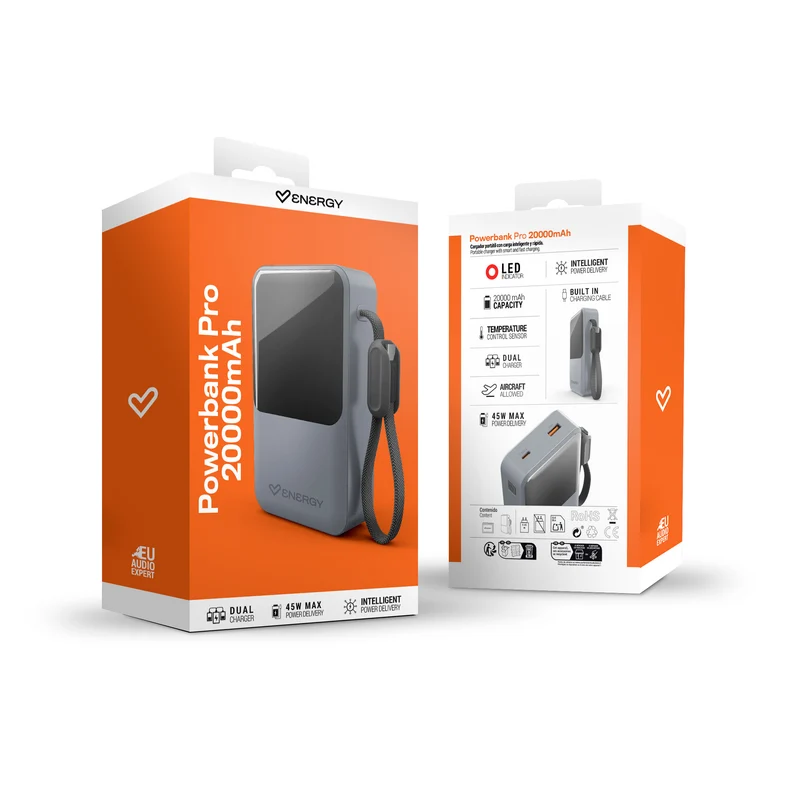 Powerbank Pro 20000 mAh - Bateria Portatil