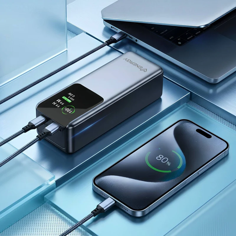 Display Powerbank Pro 20000 mAh - Bateria Portatil