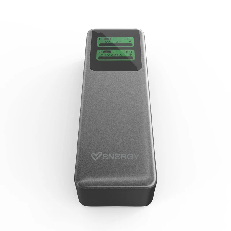 Display Powerbank Pro 20000 mAh - Bateria Portatil