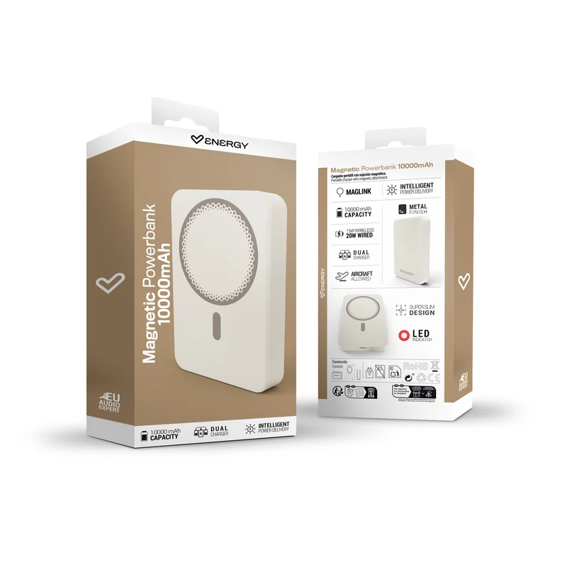 Magnetic Powerbank 10000 mAh - Bateria Portatil