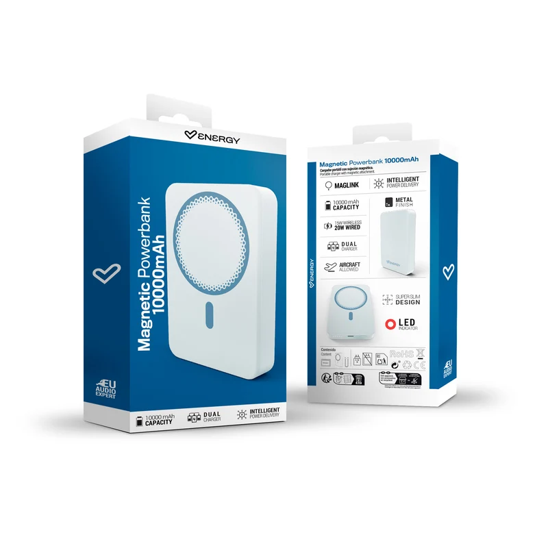 Magnetic Powerbank 10000 mAh - Bateria Portatil