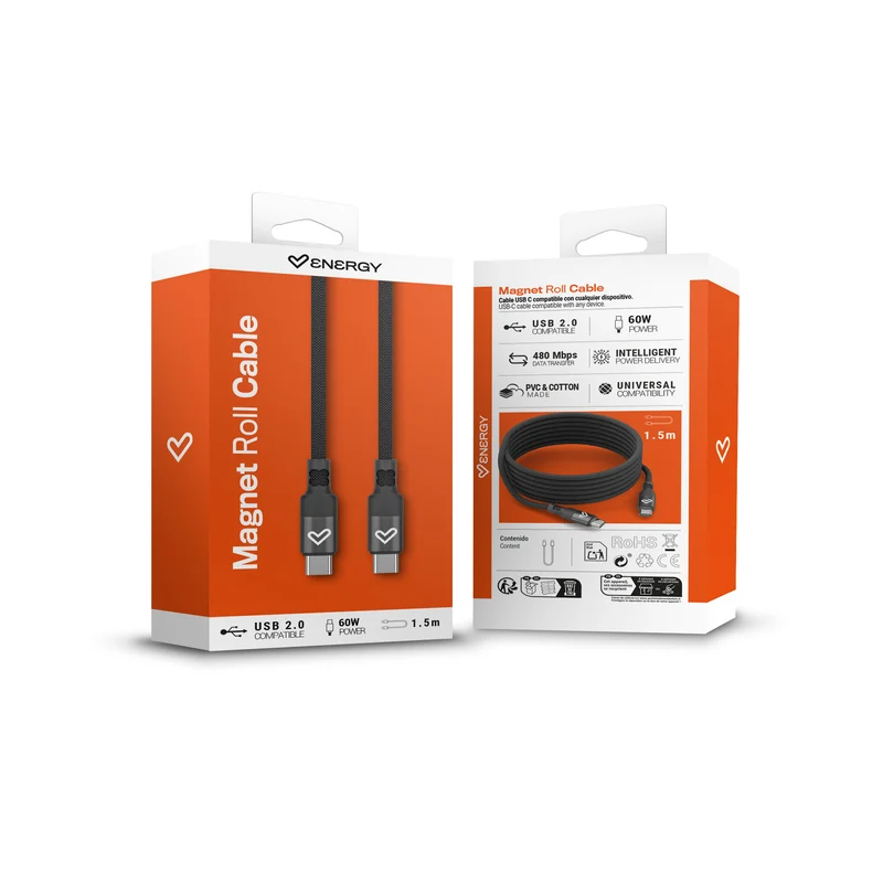 Magnet Roll cable - Cable magnético de carga