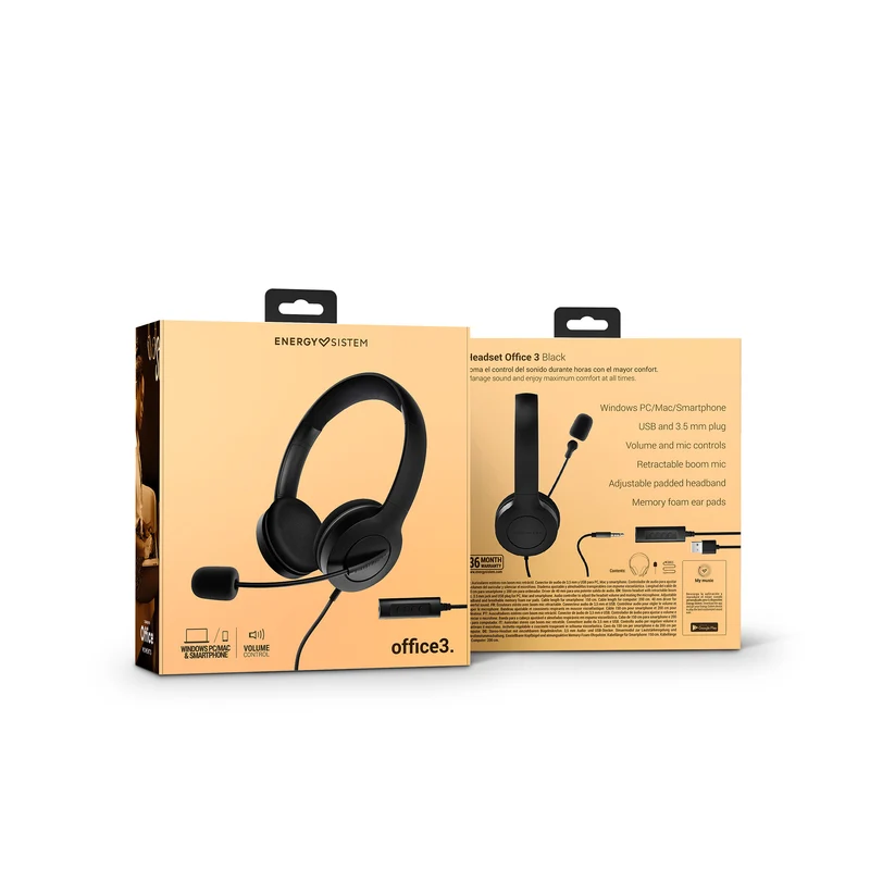 Headset Office 3 Black