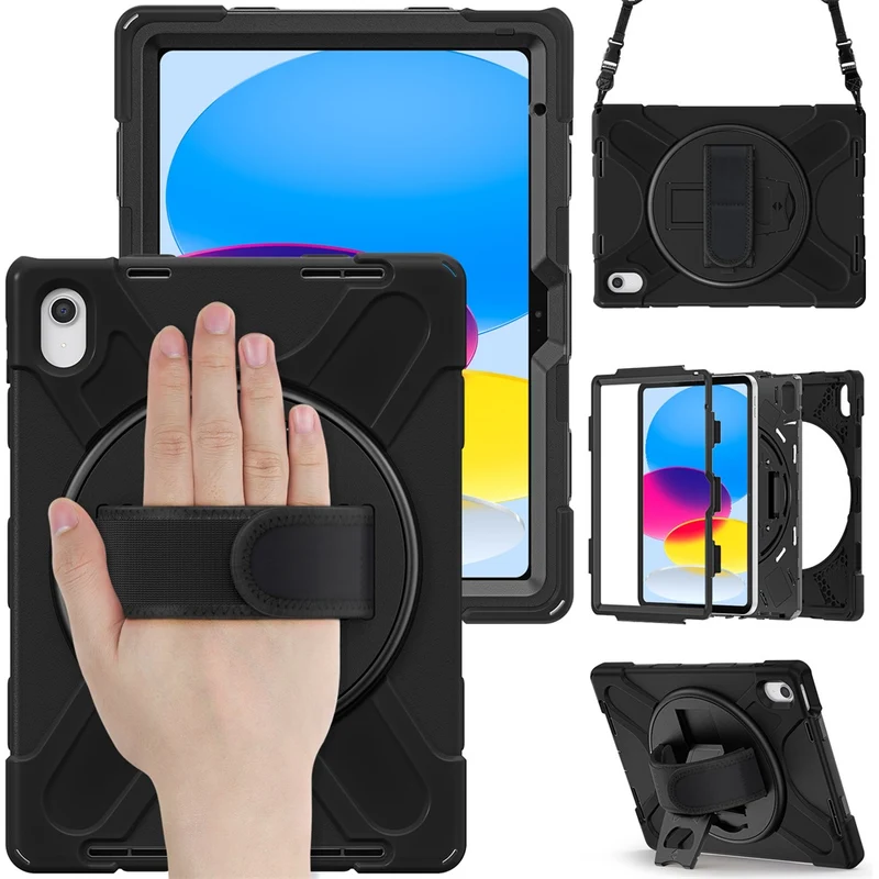 Étui pour iPad Air (& Mini) avec poignée rotative