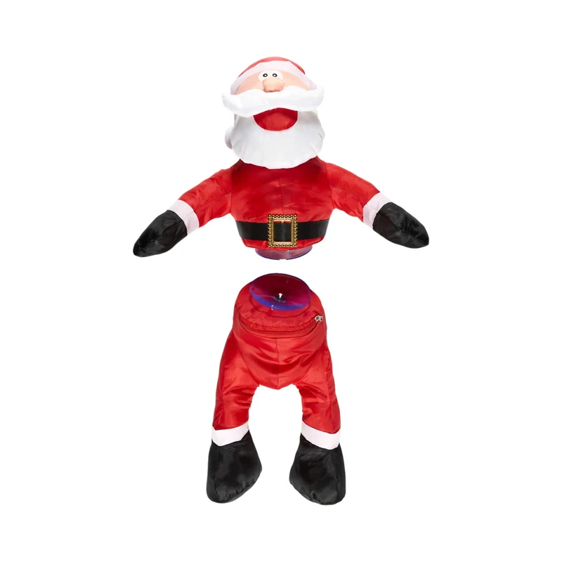 Décoration à ventouse Père Noël et lutin