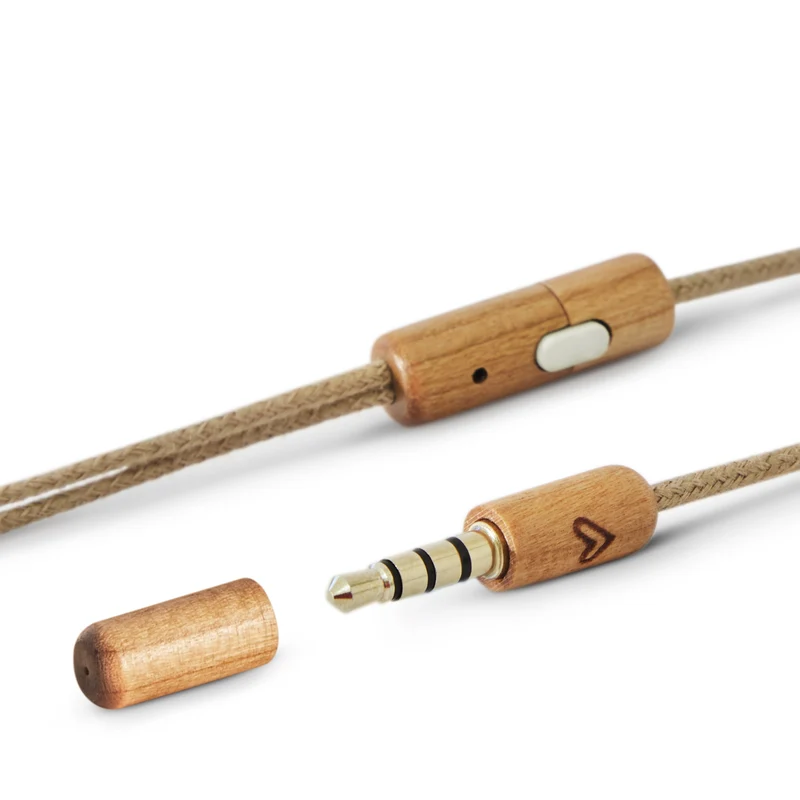 Earphones Eco Cherry Wood