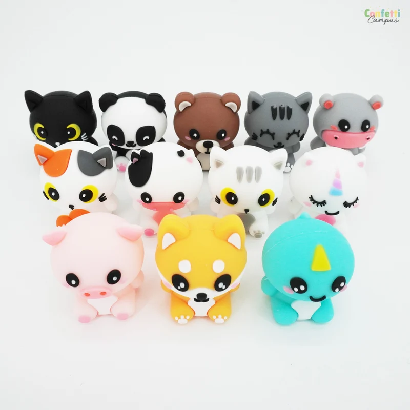 Gommes 3D - Animaux