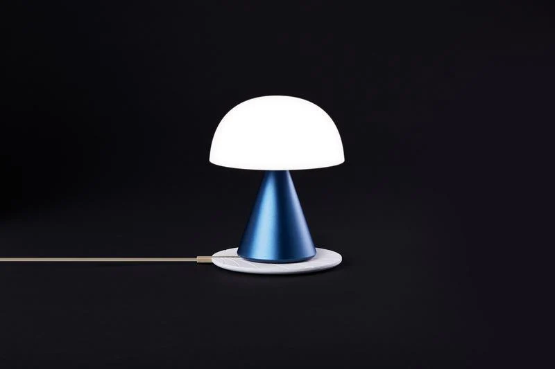 Lampe LED portable Mina M 11 cm - Bleu foncé