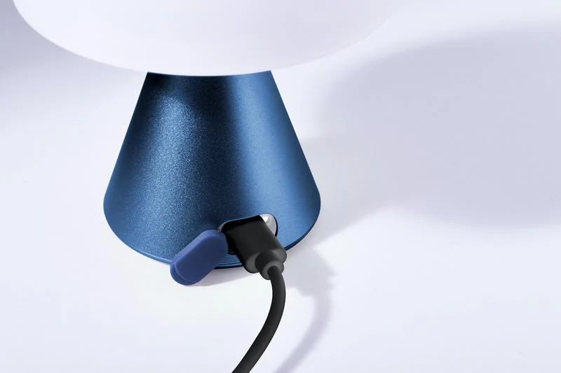 Lampe LED portable Mina M 11 cm - Bleu foncé