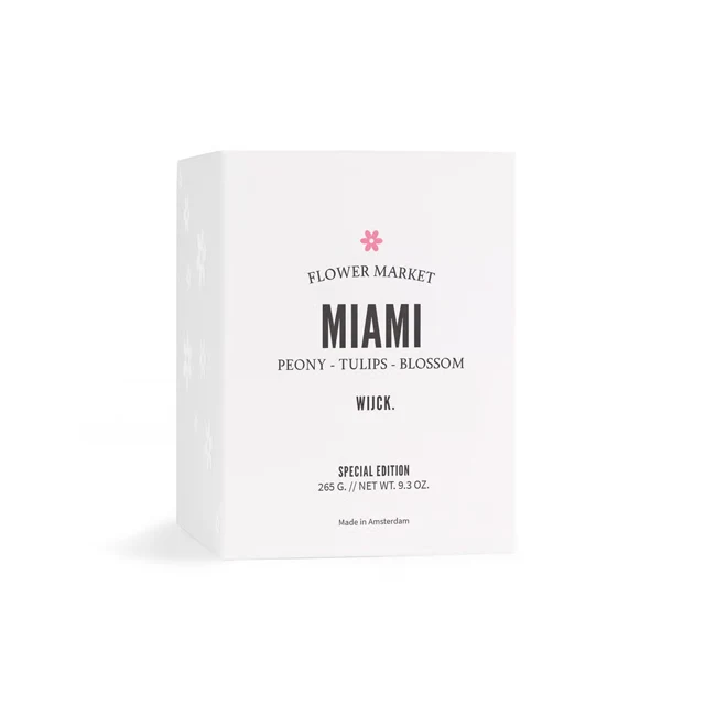 Bougie Parfumée Rose 265g - Miami
