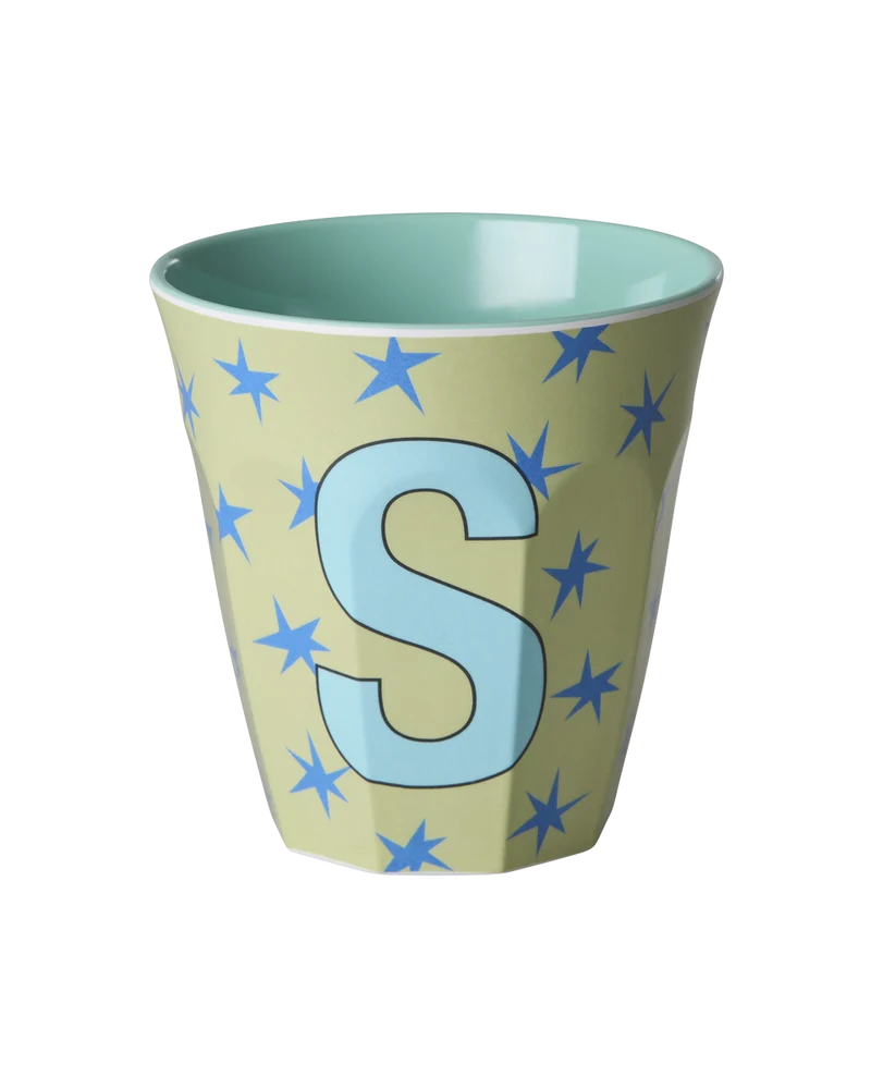 Gobelet Lettre mélamine Stars