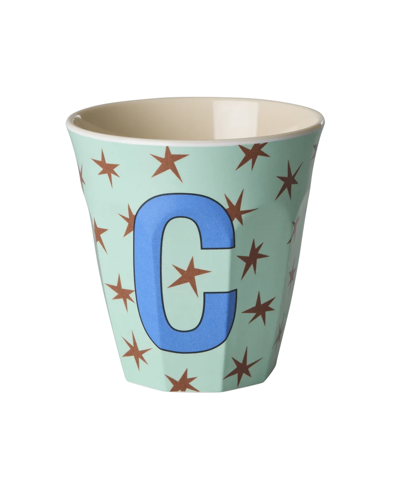 Gobelet Lettre mélamine Stars