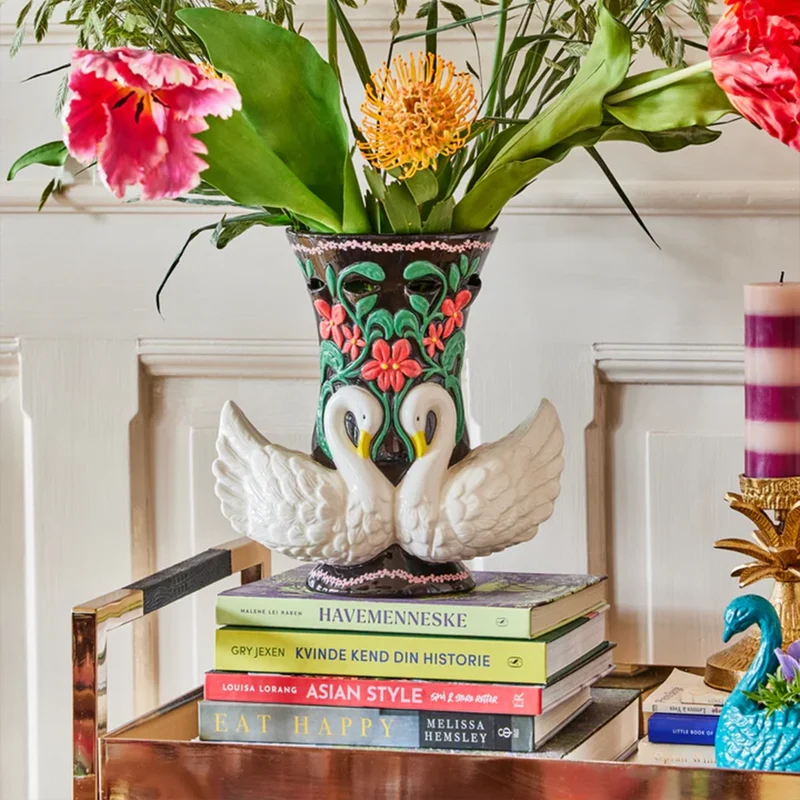 Vase Céramique H.32 cm - Swans