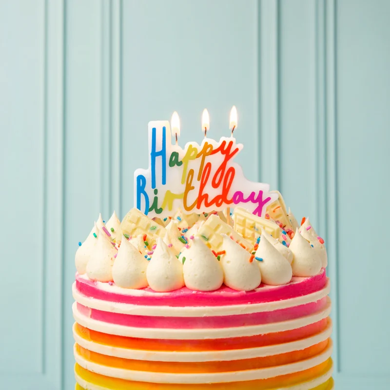 Bougie Happy Birthday