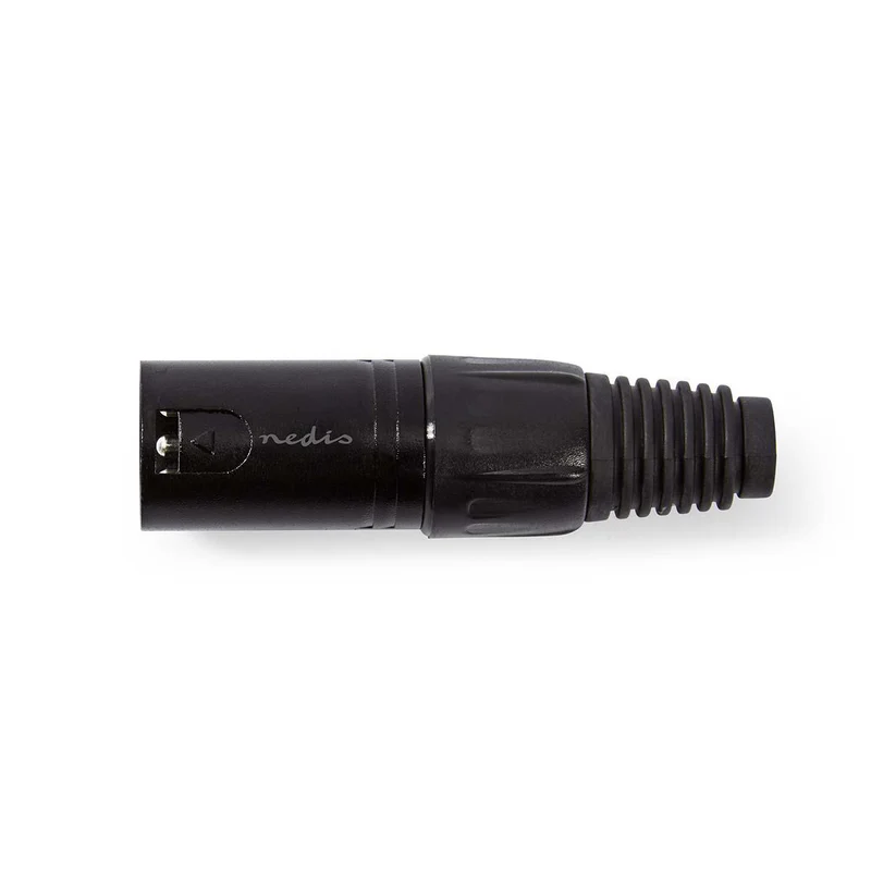 XLR-Connector Recht - Male - Vernikkeld