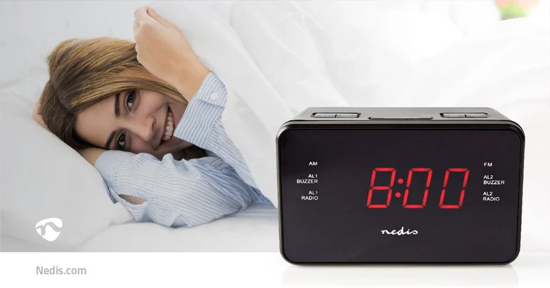 Wekkerradio LED - 1x 3.5 mm Audio Input - Tijdprojectie