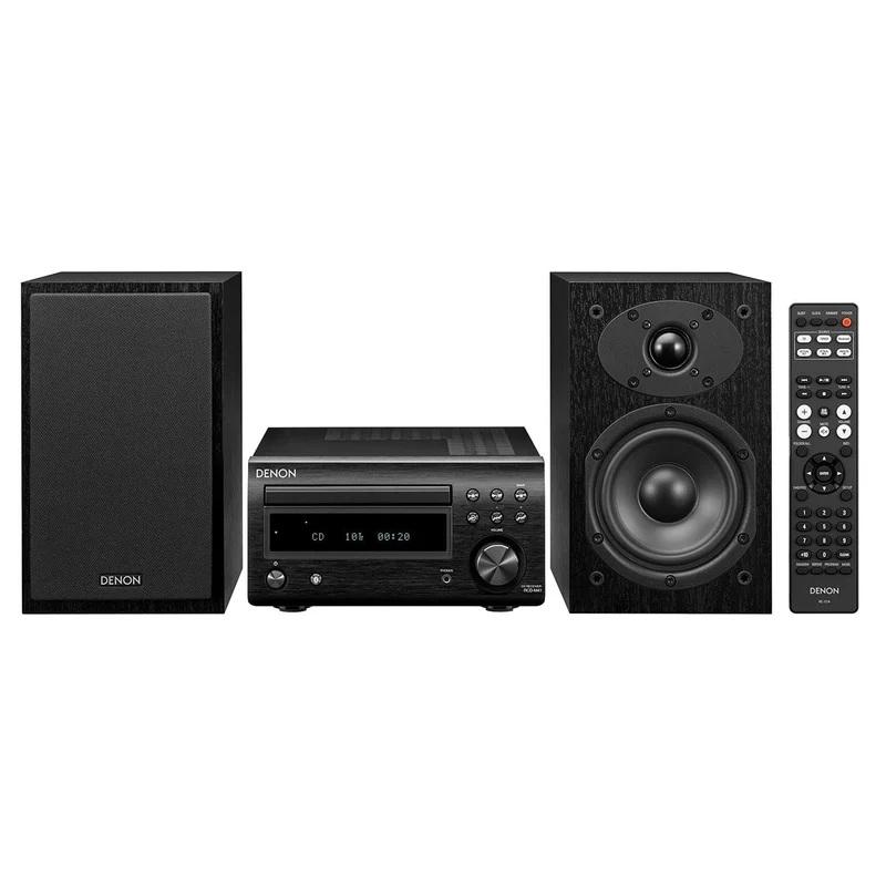 Micro-Chaîne Hi-Fi sans fil - 2 Canaux - Bluetooth, Denon DM-41SBK Noir