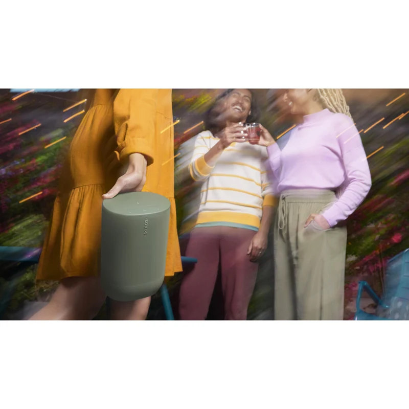 Enceinte sans fil Bluetooth WiFi Smart résistant à l'eau, Sonos Move2 - Olive