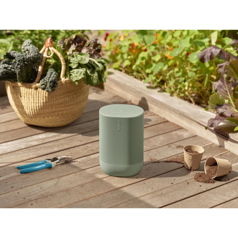 Enceinte sans fil Bluetooth WiFi Smart résistant à l'eau, Sonos Move2 - Olive