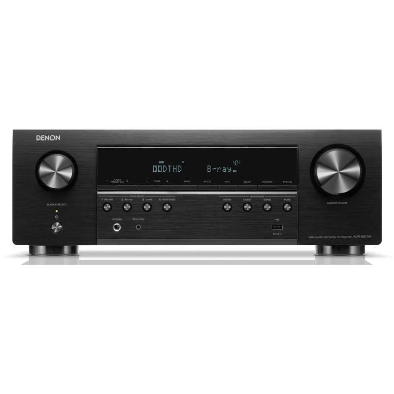 Récepteur AV 5.2 canaux, Denon AVR-S670H