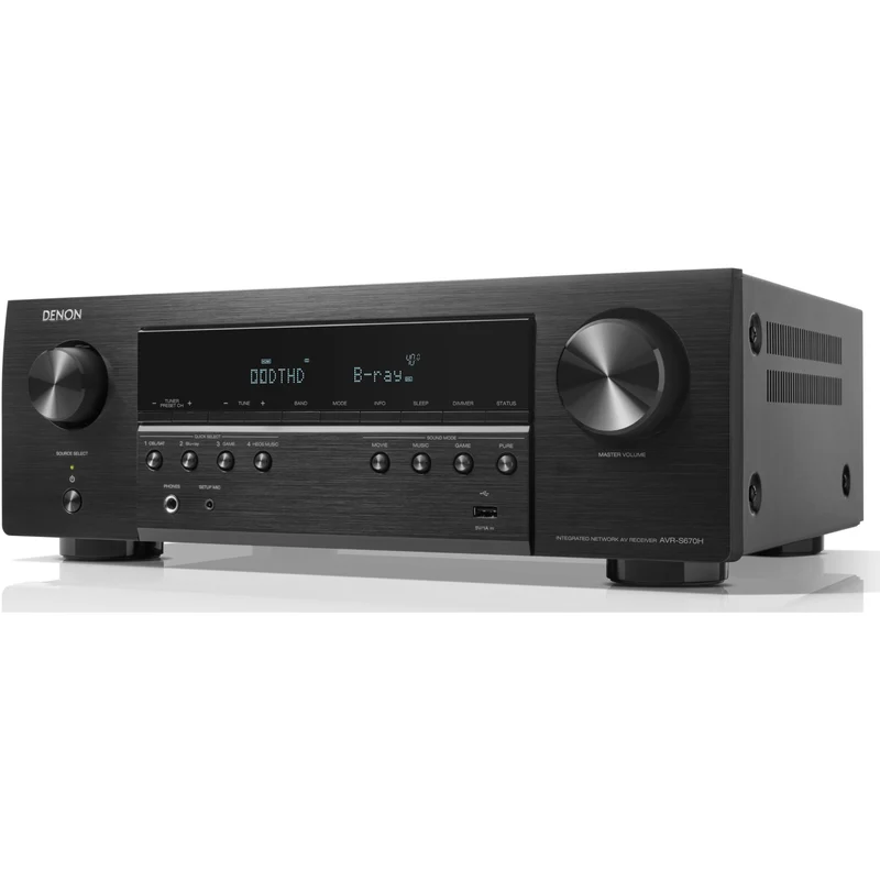 Récepteur AV 5.2 canaux, Denon AVR-S670H