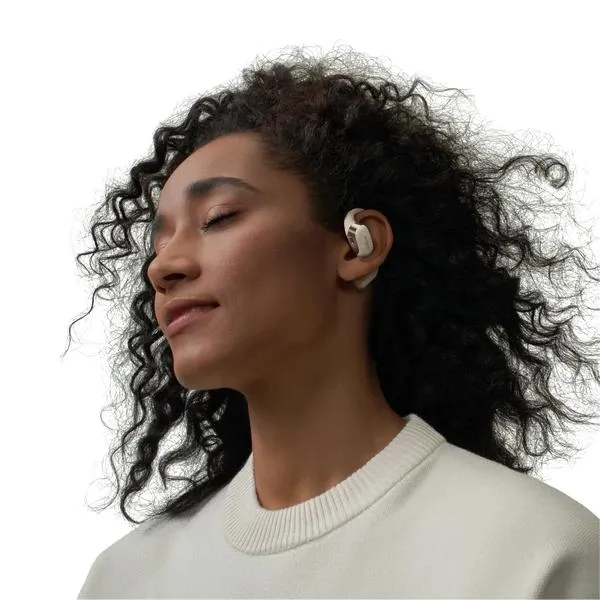 Casque Sport BT à conduction osseuse sans fil OpenFit, Shokz T910 - Beige