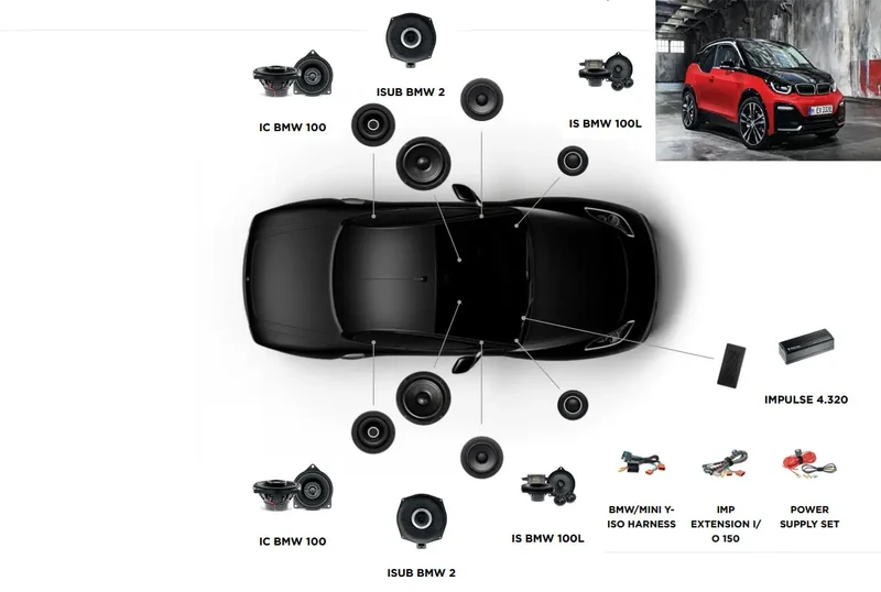 Focal Inside BMW I3S ACTIVE 6.2 - Système audio complet pour BMW I3s (2017–2021)