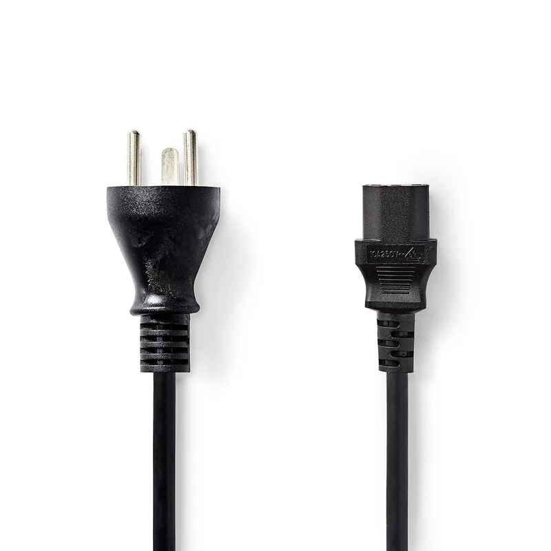 Stroomkabel Denemarken Male - IEC-320-C13 - Recht