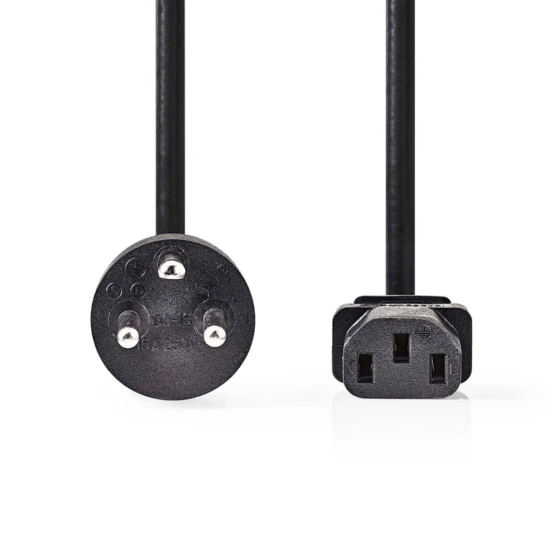 Stroomkabel Denemarken Male - IEC-320-C13 - Recht
